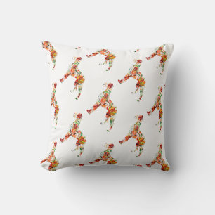 Herbstliche Blumen Dogge Kissen