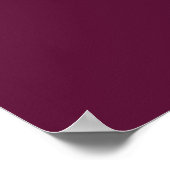 Herbstliche Blumen Erntedankfest elegante Burgunde Poster (Ecke)