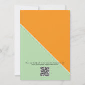Herbstliche Blumen 'Nicht mehr erhältlich' QR-Code Einladung (Rückseite)