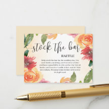 Herbstliche Blumen-Stock-the-Bar-Brautjunggesellin