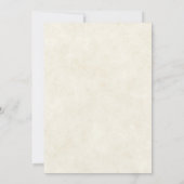 Herbstliche Blumen- und Goldhochzeit Einladung (Rückseite)