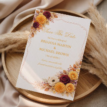 Herbstliche Blumen Warm Elegant