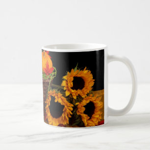 Herbstliche Blumendekoration Kaffeetasse