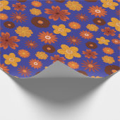 Herbstliche Blumenfanttasie nahtloser Fall Geburts Geschenkpapier (Ecke)