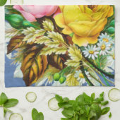 Herbstliche Blumengebinde-Wasserfarbe Handtuch (Gefaltet)