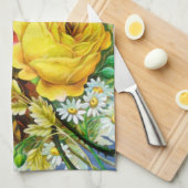Herbstliche Blumengebinde-Wasserfarbe Handtuch (Viertel Falte)