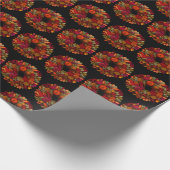 Herbstliche Blumenkranzmuster-Geschenkverpackung Geschenkpapier (Ecke)