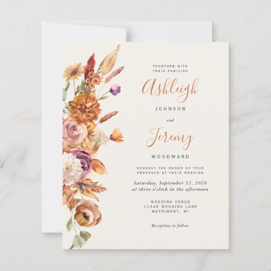 Herbstliche Blumenzwiebelfeier (Vorderseite)