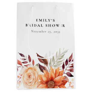 Herbstliche Blumige Boho-Brautparty Mittlere Geschenktüte