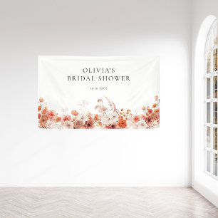 Herbstliche Blumige Hochzeitsdusche Banner