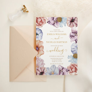 Herbstliche Blumige Romantische Hochzeit Alles In Einladung