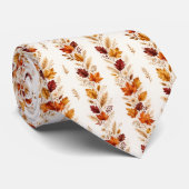 Herbstliche Botanik Krawatte (Gerollt)
