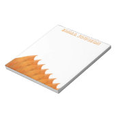 Herbstliche Botanik-Orange-Blätter Notizblock (Rotiert)