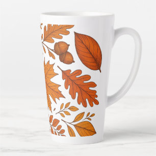 Herbstliche Botanik – Vintage Herbstlaub Milchtasse