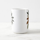 Herbstliche botanische Blattkunst Kaffeetasse (Mittel)