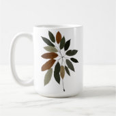 Herbstliche botanische Blattkunst Kaffeetasse (Links)