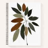 Herbstliche botanische Blattkunst Notizblock (Vorderseite)