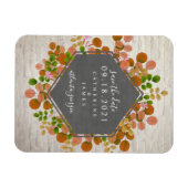 Herbstliche Botanische Ziegelhochzeit rettet das D Magnet (Horizontal)