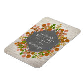 Herbstliche Botanische Ziegelhochzeit rettet das D Magnet (Linke Seite)