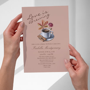 Herbstliche Brautparty mit dem Thema 'Liebe ist im Einladung