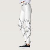 Herbstliche Chic Abstract Pattern Leggings für Fra (Links)