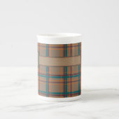 Herbstliche Chic Karierte Tasse (Vorderseite)