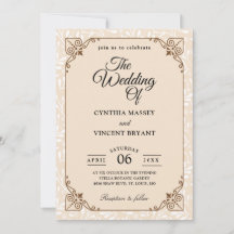 Herbstliche Country-Hochzeitseinladungen im Wester