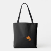 Herbstliche Dämmerung Lagerfeuer Tasche (Rückseite)