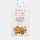 Herbstliche Duftmischung Geschenkanhänger (Vorderseite)