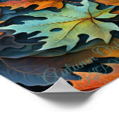 Herbstliche Eiche Poster (Ecke)
