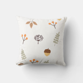 Herbstliche Eicheln und Beeren Kissen