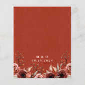 Herbstliche Einladung zur Blumenzwiebelfeier (Rückseite)