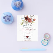 Herbstliche Einladung zur Blumenzwiebelfeier Flyer (Einzeln)