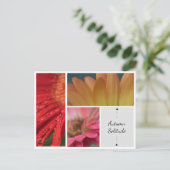 Herbstliche Einsamkeit - Blumenwasser-Droplets Pos Postkarte (Stehend Vorderseite)