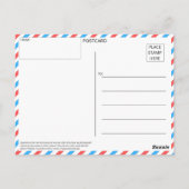 Herbstliche Einsamkeit - Blumenwasser-Droplets Pos Postkarte (Rückseite)