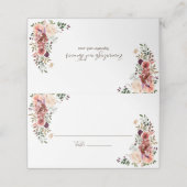 Herbstliche Elegance Platzkarte (Außenseite Aufgefaltet)