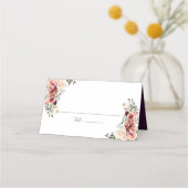 Herbstliche Elegance Platzkarte (Vorderseite)