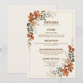 Herbstliche elegante Herbst-Rustikal zeitlose Deta (Vorne/Hinten)