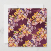 Herbstliche Eleganz Brautparty Brunch Einladung (Rückseite)