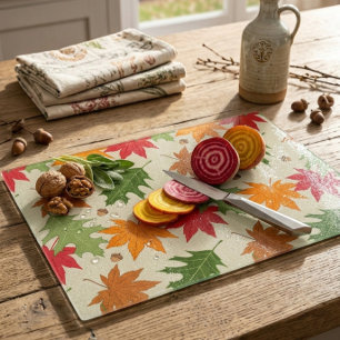 Herbstliche Eleganz Schneidebrett