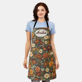 Herbstliche Eleganz Schürze (Getragen)