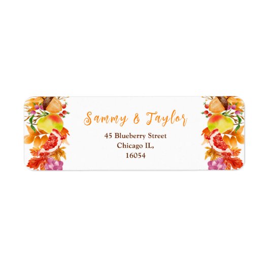 Herbstliche Ernte-Hochzeit (Vorne)