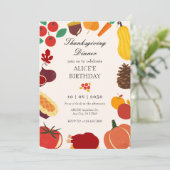 Herbstliche Erntedank - Einladung (Stehend Vorderseite)