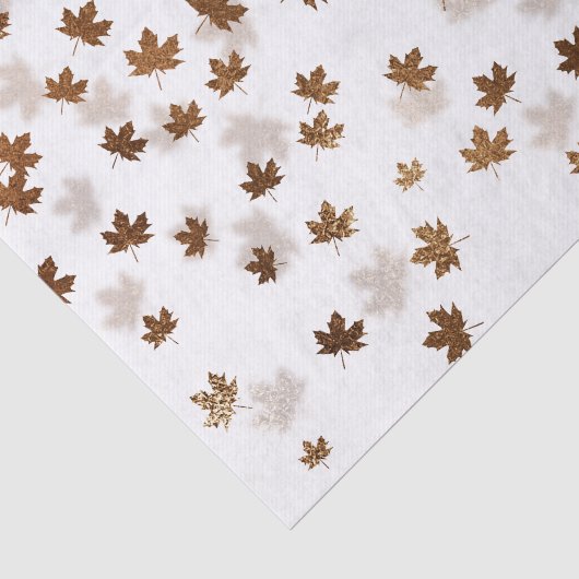 Herbstliche fallende Blätter Seidenpapier (Ausschnitt)