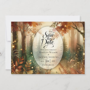 Herbstliche Farbenpracht in der Hochzeit im Zauber Save The Date