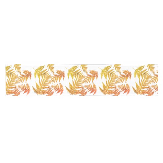 Herbstliche Farne Kurzer Tischläufer (Horizontal)