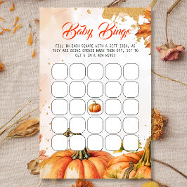 Herbstliche Feier Baby Dusche Bingo Spiel