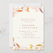 Herbstliche Florale Wasserfarbe Boho Probeessen Einladung (Vorderseite)