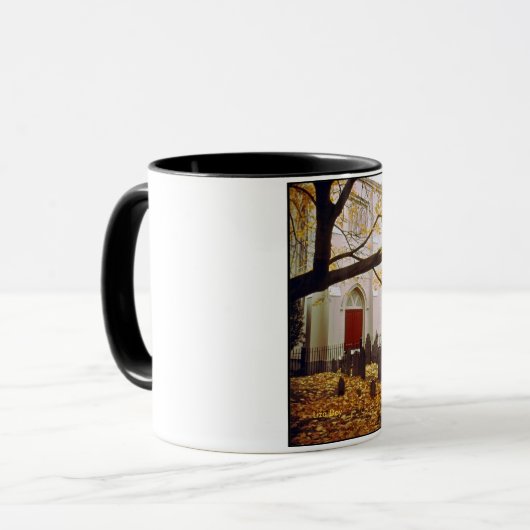 Herbstliche Friedhof Tasse (Vorderseite Links)