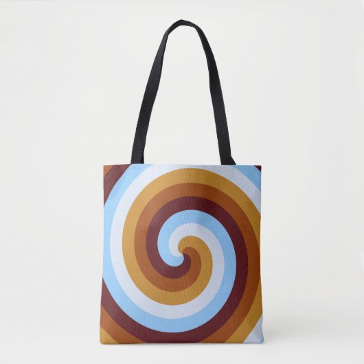 Herbstliche Fuchsspirale Tasche (Vorderseite)